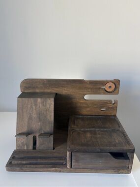 Wooden Night Stand Organizer